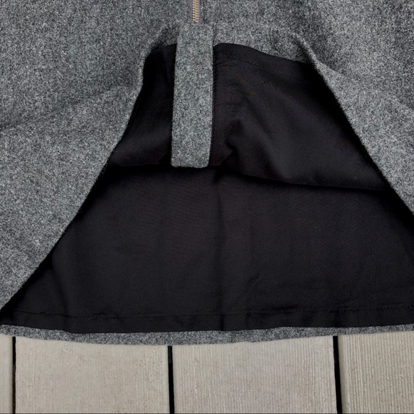 MADEWELL charcoal grey wool blend skirt, size 4 - Picture 6 of 9